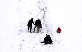 بارش برف در کرمان